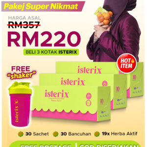 ISTERIX (3 KOTAK ISTERIX FREE SHAKER)